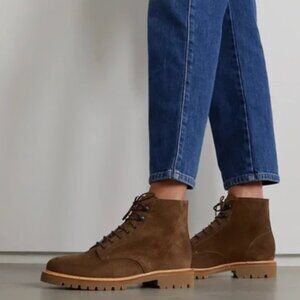 NWOB Legres Brown Honey Suede Work Boot, Size 37